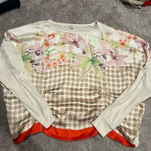 Long Sleeve Patterned Top